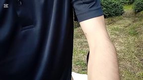 i masturbated on the road in the middle of nature