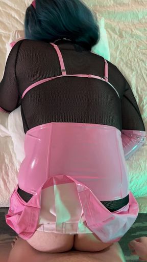 Fucking Trans Woman in Chastity - Compilation 8