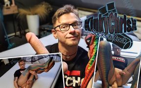 Kinkychrisx - Rainbow Stockings and Fishnet Pantyhose