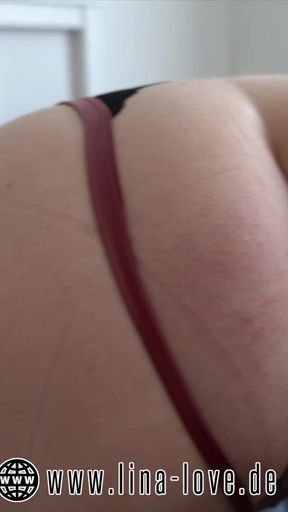Thrilling moment from &quot;Naughty girl gets big ass and pussy spanked, fucked hardcore and squirts!!&quot;