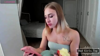 Small tits very hot slim blonde teen cam teasing