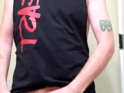 Ginger showing off big dick