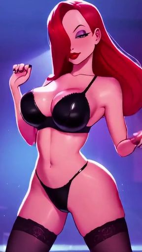 Powerful moment from &quot;Jessica from Who Framed Roger Rabbit Striptease! Teasing Bib Boobs Ai Free&quot;