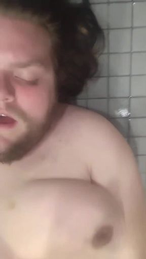 T4t Couple Slamming My Raw Thick Chickcock Repeatedly Into My Transmasc Fiance's Hott Dropping Bare Mancunt in the Shower