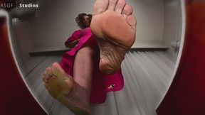 Cougar with Cannons slo mo GIANTESS CRUSH! Foot domination POV!! - MP4