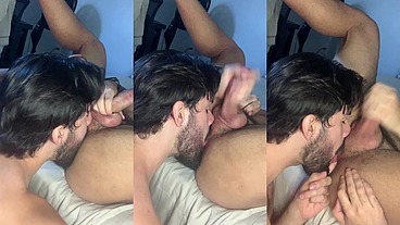 Vincent licking Vitors hole until him cum