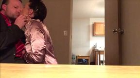 Satin Brunette Milf Craves And Goes Down On The Satin King's Cock&#x1F32D;