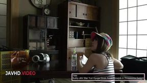 Asian MILF star gets raw and creampied in uncut Japanese scene