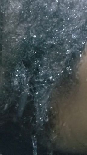Homemade Sex Under the Waterfall, Hot Wife Big Pussy &amp; Hairy Pussy Close up Carrying   Clip 2