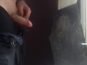 Daddy orders his sub for video of him jerking and cumming at work