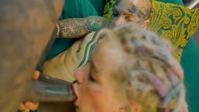 Trans Dark Leaves Shares First Experience with Tattooed Couple &ndash_ ATM, Facial