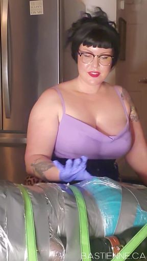 Chastised stepson gets steamy with mummified and sounded stepmom