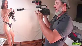 Gustavo Bueno, Babi Ventura And Victor Cowboy In Bastidores Do Ensaio De 12 Min