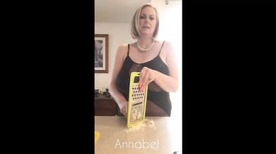 Annabel serves up creamy curds with long nails and a teasing grin