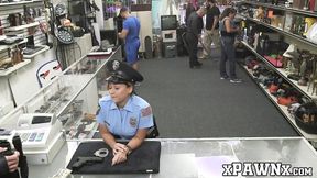 ”Slutty policewoman fucks with pawnbroker for extra money”