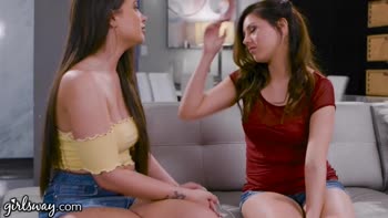 Shyla Jennings and Gia Paige Share a Steamy Sisterly Kiss