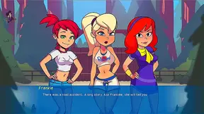 Milf Spanks Blonde & Redhead Lesbians Outdoors at Camp Pinewood Cartoony Fun