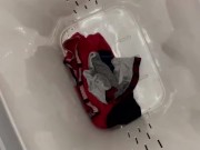 Pissing onto my dirty laundry