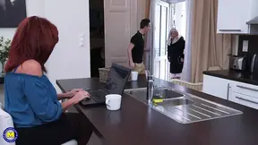 Hot Suburban Stepmom Drags Her Stepson Inside And Fucks Him Like Crazy Today
