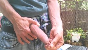 Outdoor Morning Edging Foreskin Play #1