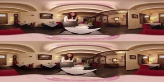 VR PORN - Public Sex with Two Babes in Caffe