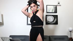 👗jules tries a couple black halters👡 with 👙a couple of revealing skirts! 👚cutie!!!