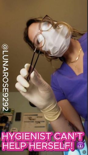 4 MIN HYGIENIST CAN’T HELP HERSELF POV!🧤🦷🪥👃🏼