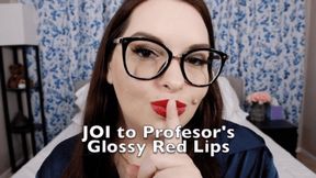JOI to Professor's Glossy Red Lips - 720 MP4