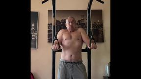 Old Man Masturbating and the Workout