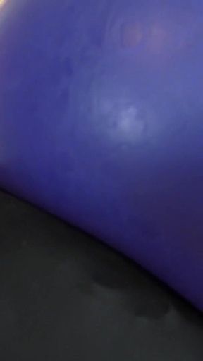 Blue Latex Dress Facesitting!