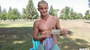 Curly-Haired Straight Guy Takes a Load After Anal - Str8 Hunk