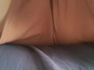 girl wets her shorts and bed