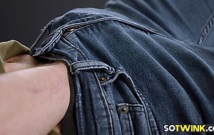Stud watches handsome teen jerk off and 69 each other
