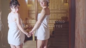 Pussy Squirt SHOOT Ice Cube &amp_ Play in the Sauna in 4K