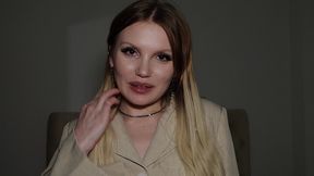beautiful blonde milka way gives sloppy blowjob and takes cum in mouth