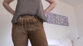 Bavarian Lederhosen: Ass Sniffing and Cumming on My Ass! Lady Victoria Valente