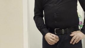 Clothed Sex, Black Shirt and Jeans, Belt