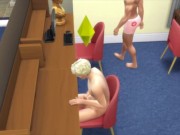 Rocky cums infront of his housemates