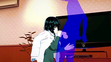 One Punch-Man Hentai - Fubuki Blowjob - Japanese Asian Manga anime game porn