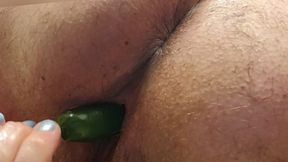 Fucking Both My Holes With A Cut Jalapeno Makes Rock Hard