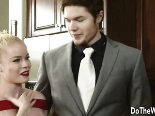 Golden-haired Housewife Nikki Delano Gets Plowed by a Sexually excited Swinger