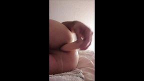 Juicy Asshole. Hard Dildo Play
