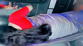 Very Cute Saree Bhabhi (full HD) Gets Very Naughty with Her Devar for Rough and Hard Anal Sex After Ice Massage on Her Back