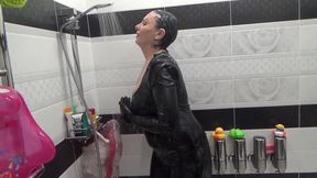 Custard all over my latex body and hair 1! 5 litres