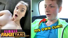 OMG 19 year old guy nearly spunks in his OWN MOUTH -