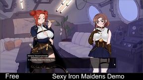 Steamy Sexy Robots Seduce in Naughty Steam Game Anime Scene