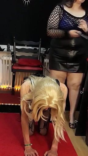 Lady Pam Hh and Her TV Slave Sina