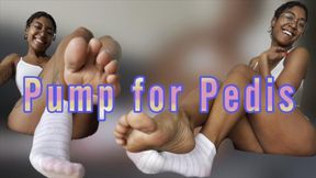 Ebony brat - Pump your cock for pedicures
