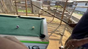 New year happiness with my boyfriend's in a snooker board