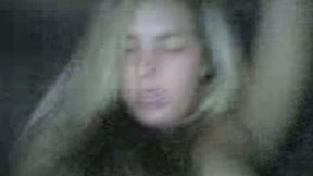 Blond haired dirty talking bitch was nailed from behind hard enough